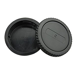 JJC L-R1 Rear Lens and Camera Body Cap Cover for Canon EOS & EF/EF-S Lens - Black|Camera Accessories-0