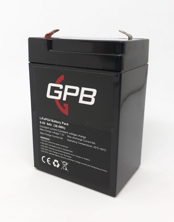  GPB 6.4V 6Ah LiFePO4